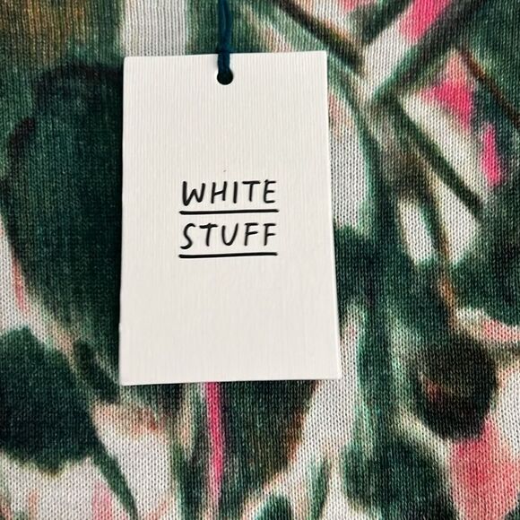 Sz. 6, NWT White Stuff Floral watercolor effect cotton Sweater, Easter - Picture 11 of 12